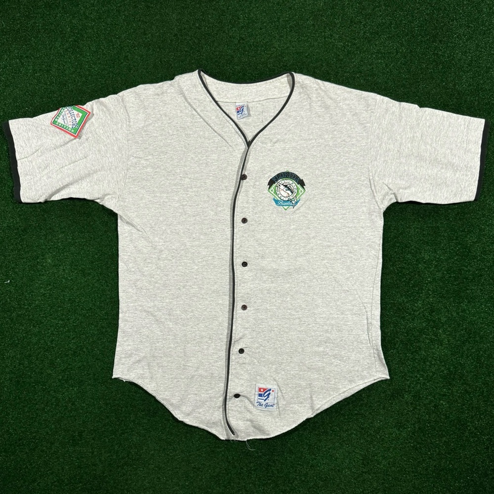 Vintage 1992 The Game Florida Marlins Baseball Jersey